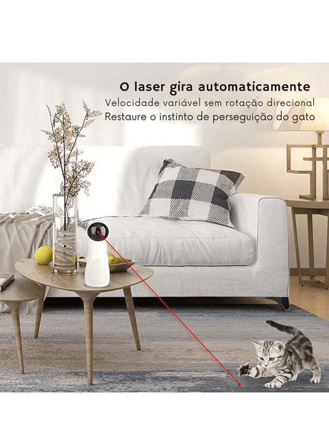 Laser Interativo Automático para Gato - Zona.pet